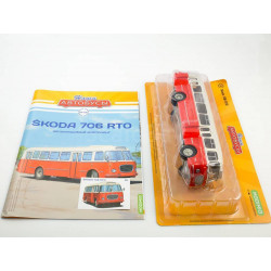 1:43 Skoda-706 RTO autobuss ar žurnālu №35, Modimio Collections