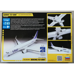1:144 Zvezda 7019 Пассажирский авиалайнер Boeing 737-800 - UTair airlines