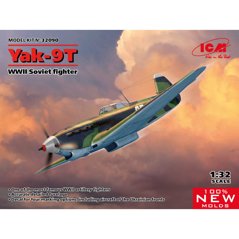 1:32 ICM 32090 - Як-9Т / Yak-9T, WWII Soviet fighter