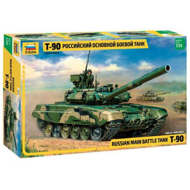 1:35 Zvezda 3573 - Krievijas galvenais kaujas tanks T-90