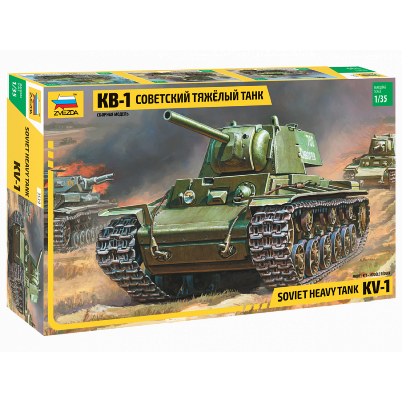 1:35 Zvezda 3539 - KV-1 padomju smagais tanks