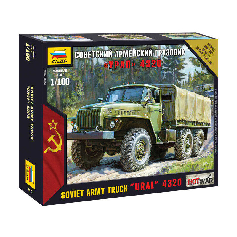 1:100 Zvezda 7417 - Soviet Army Truck Ural-4320