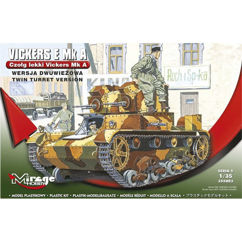 1:35 Mirage Hobby 355003 - Vickers E Mk.A Light Tank Twin Turret Version