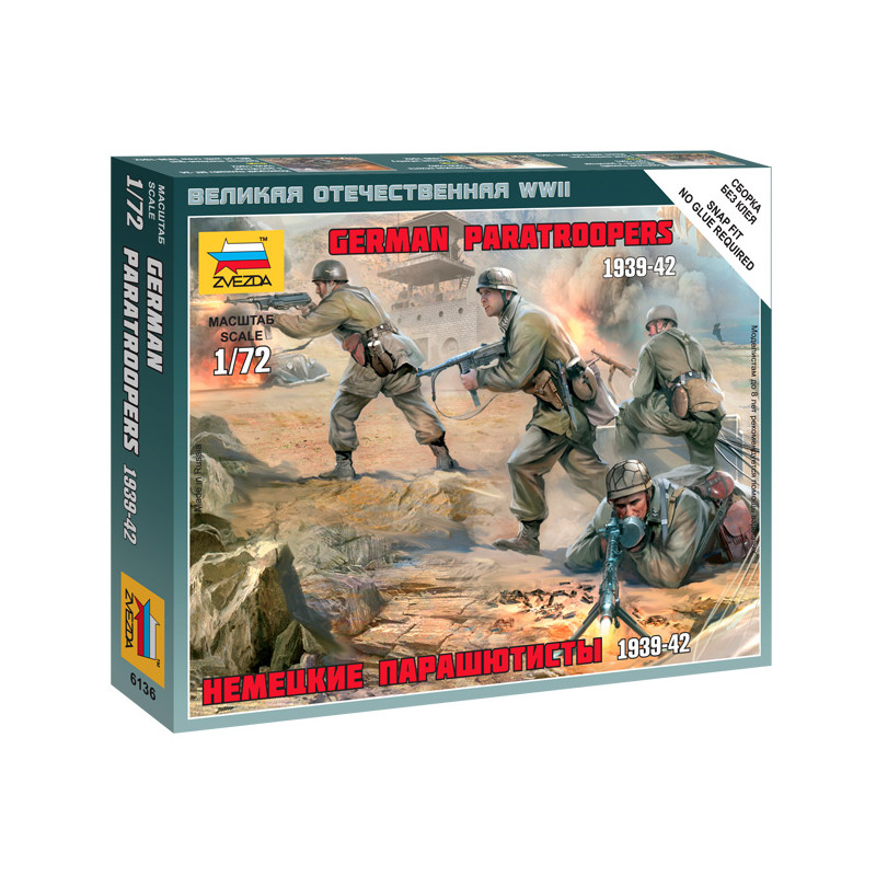 1:72 Zvezda 6136 - Vācu desantnieki 1939.–1942. gadā