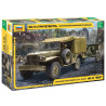 1:35 Zvezda 3656 - Amerikāņu armijas transportlīdzeklis 3/4T Vehicle Dodge WC-51 "Beep"
