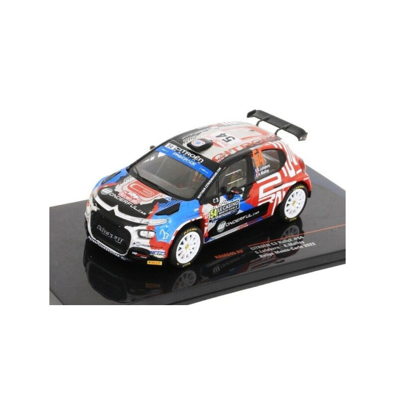 1:43 IXO RAM845 - Citroen C3 Rally2 No.54 Rallye Monte Carlo 2022 S.Lefebvre/A.Malfoy