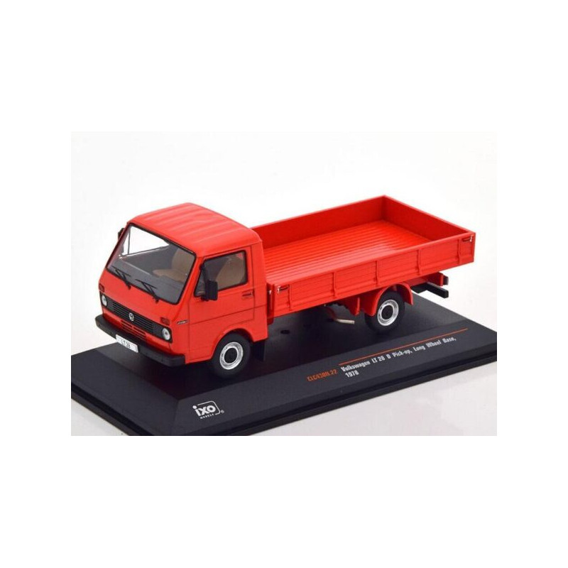 1:43 IXO CLC430N - Volkswagen LT 28 flatbed, platform 1978 red