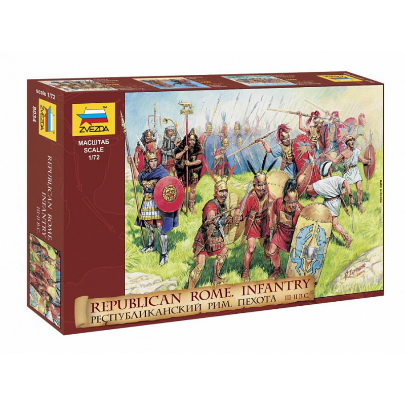 1:72 Zvezda 8034 - Republican Rome III-II p.m.ē. Infantry
