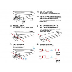 Trumpeter 09921 - Stiepļu liekējs (margu veidošanai, 3mm, 4mm un 5mm, 6 gab.) - Handle Tools Suit