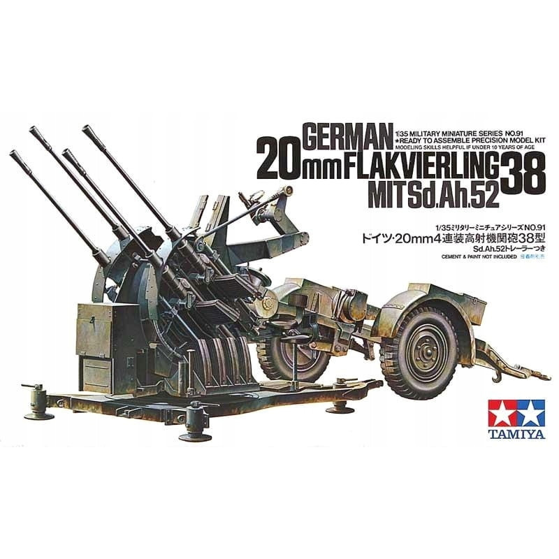 1:35 Tamiya 35091 German 2cm Flakvierling 38