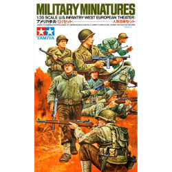 1:35 Tamiya 35048 - Amerikāņu kājnieki Eiropā, 8 figūras