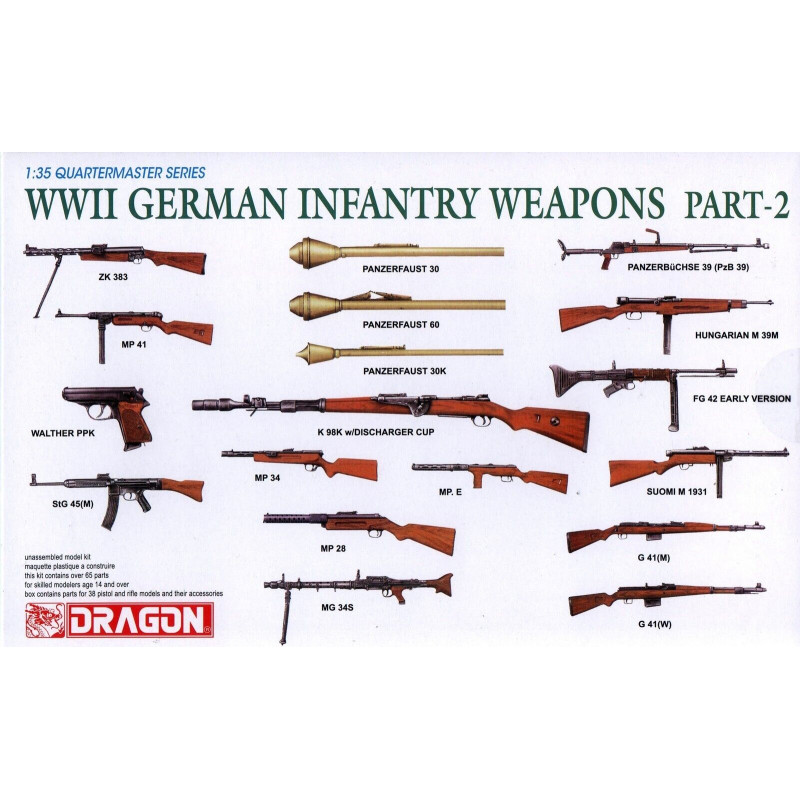 1:35 Dragon 3816 - WWII Vācu kājnieku ieroči, 2. daļa