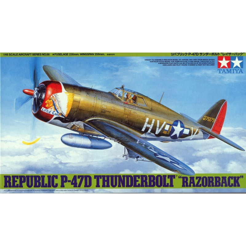 1:48 Tamiya 61086 - Republic P-47D Thunderbolt "Razorback"