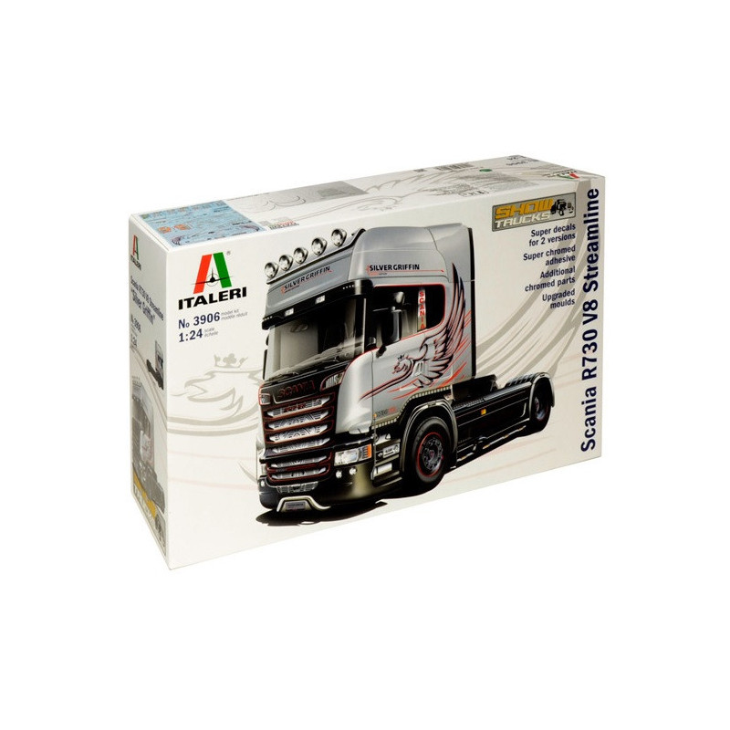 1:24 Italeri 3906 - Scania R730 V8 Streamline "Silver Griffin"