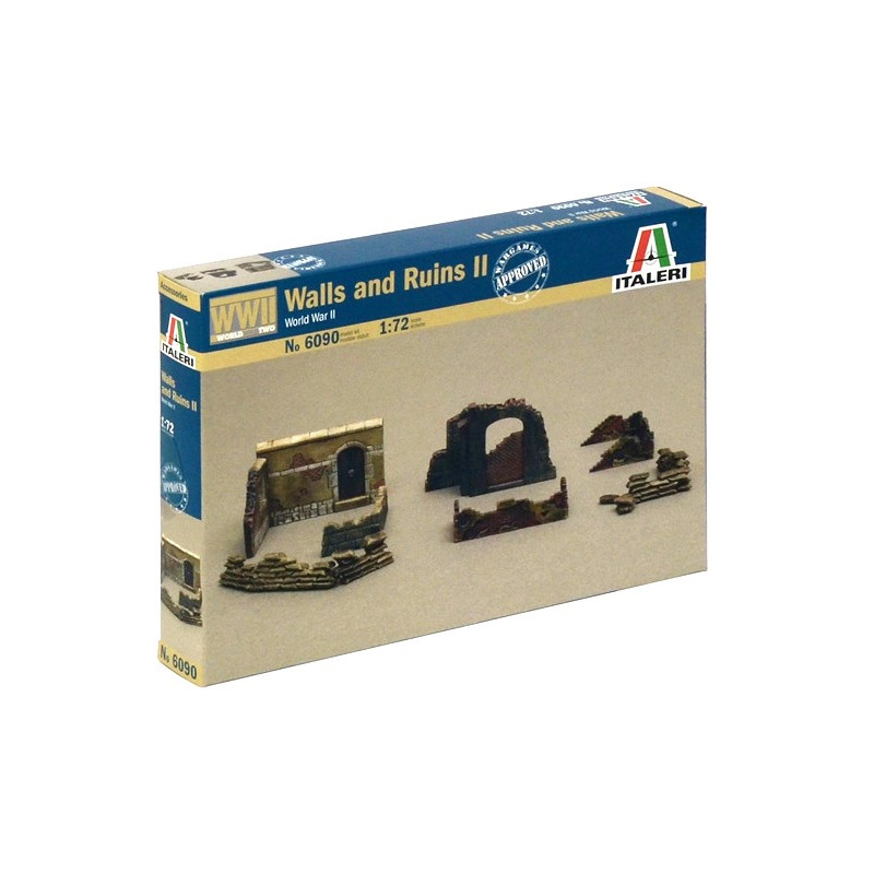 1:72 Italeri 6090 - Piederumi: sienas un drupas