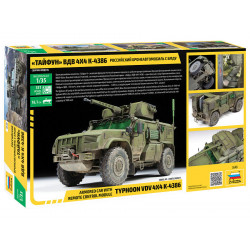 1:35 Zvezda 3648 - Krievu bruņumašīna Typhoon VDV 4x4 K-4386