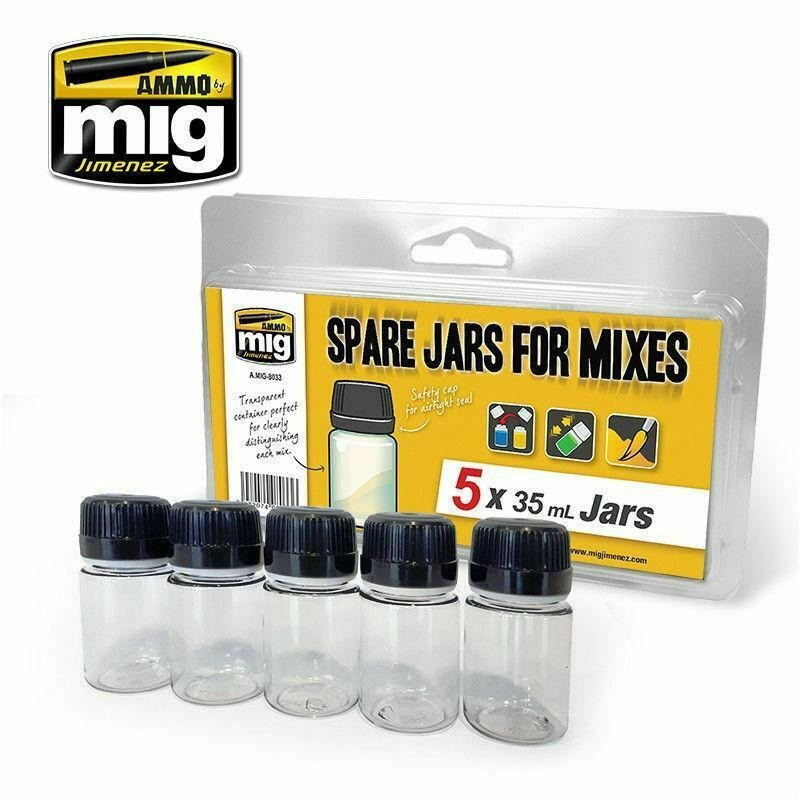 Ammo Mig AMIG8033 - rezerves burkas maisījumiem (5 x 35 ml burkas)