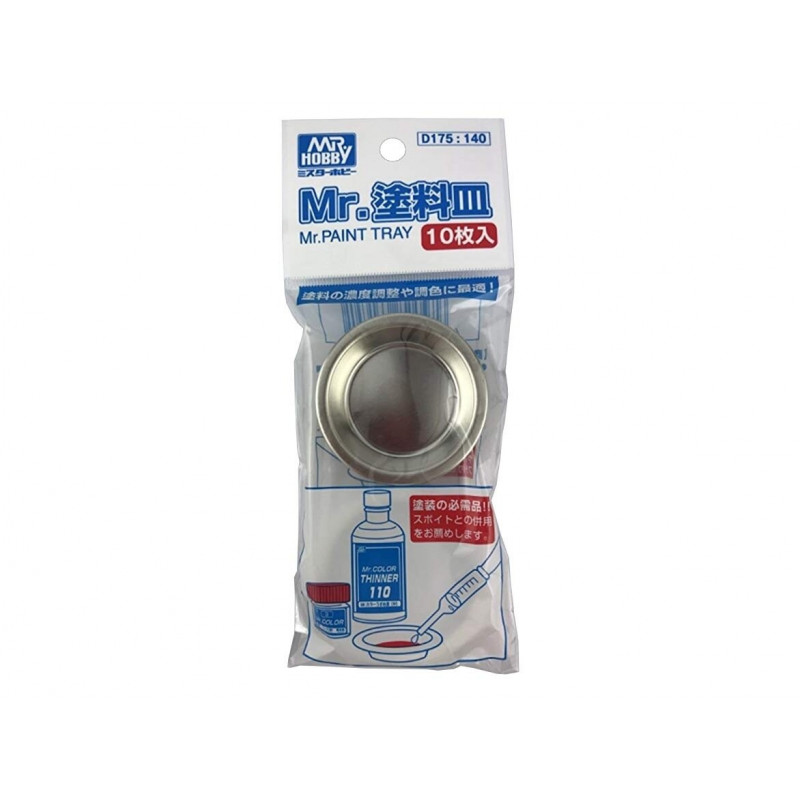 Mr.Hobby - Krāsu sajaukšanas trauki 10gab. - Mr.Paint Tray, D-175