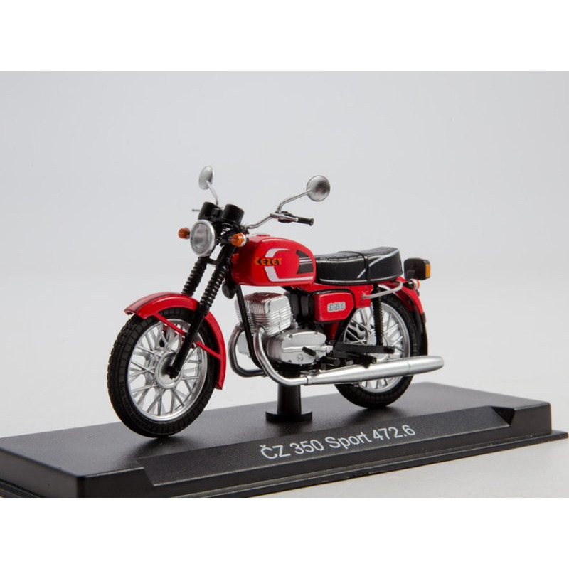 1:24 CZ-350/472 мотоцикл с журналом №8, Modimio Collections