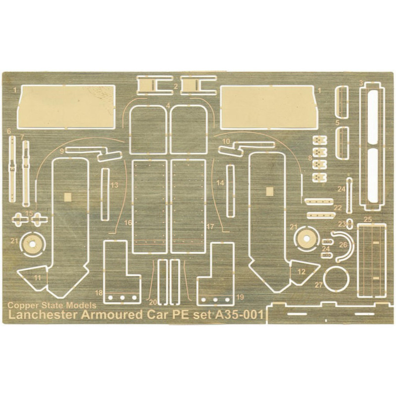 1:35 Copper State Models A35-001 - Lanchester Photo-etching detail set