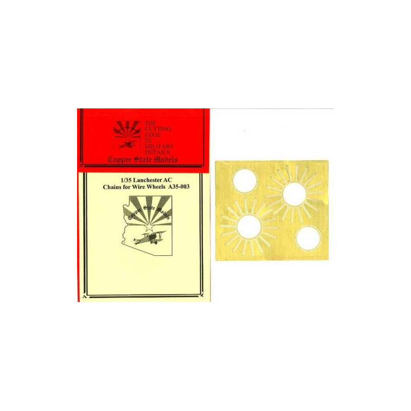 1:35 Copper State Models A35-003 - Chains for Wire Wheels Photo-etching detail set