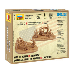 1:72 Zvezda 6287 - Американский 81-мм миномёт м1 с расчётом