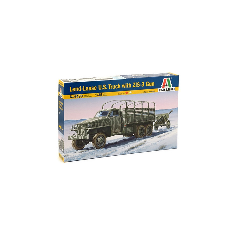 1:35 Italeri 6499 - Studebaker US6 Грузовик с пушкой ЗИС-3