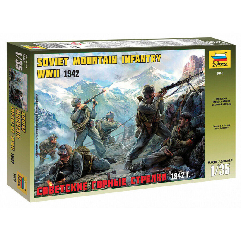 1:35 Zvezda 3606 Советские горные стрелки 1942 г.