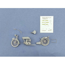 1:32 Copper State Models B32-001 - British Motorcycle Tr.Model H. 3d printed parts with decal.