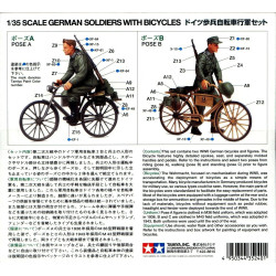 1:35 Tamiya 35240 - Немецкие солдаты с велосипедами, две фигуры