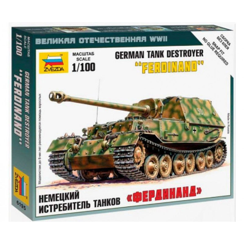 1:100 Zvezda 6195 - German Tank Destroyer "Ferdinand"