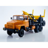 1:43 Legendarnie Gruzoviki - KrAZ-6437 kokvedējs ar piekabi GKB 9871
