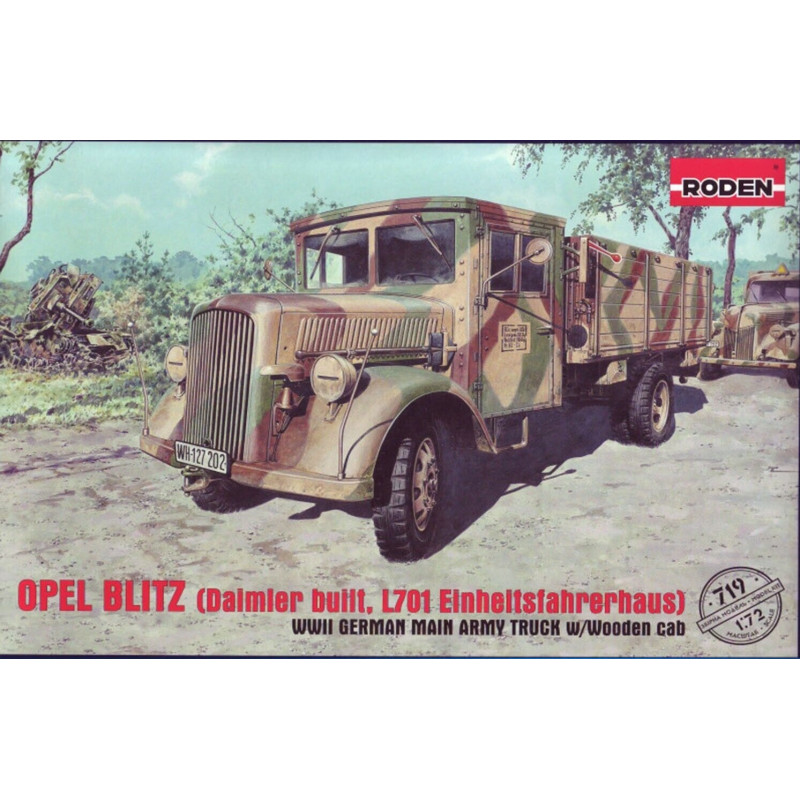 1:72 Roden 719 - Opel Blitz (Daimler built, L701 Einheitsfahrerhaus)