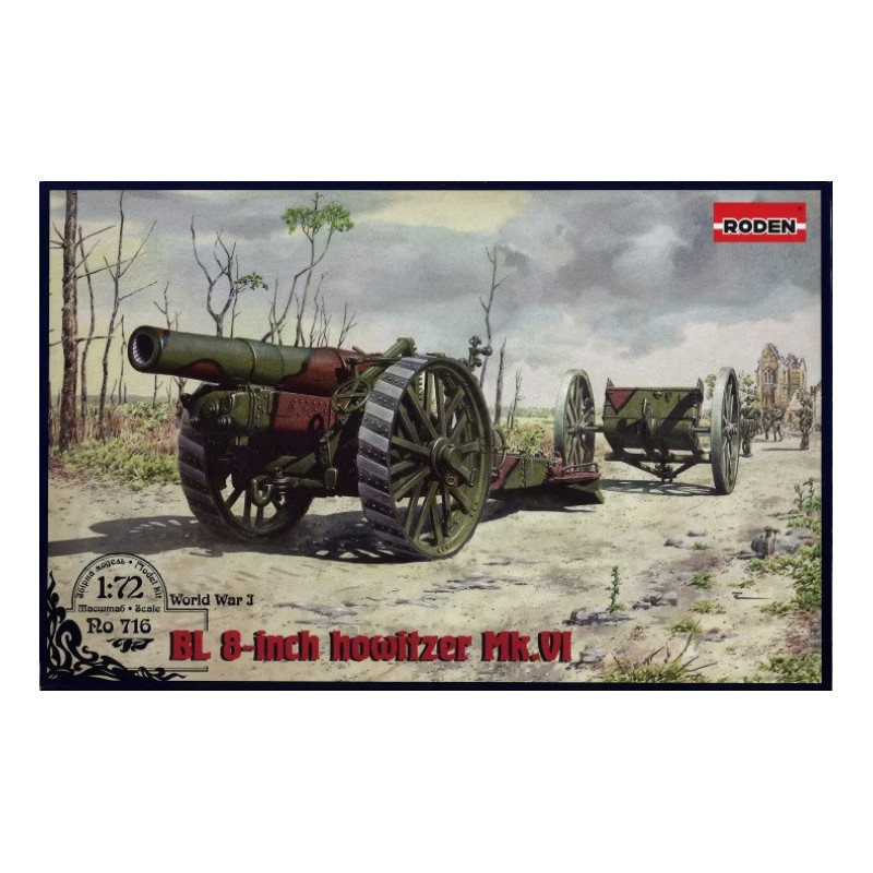 1:72 Roden 716 - BL 8-inch Howitzer Mk.VI