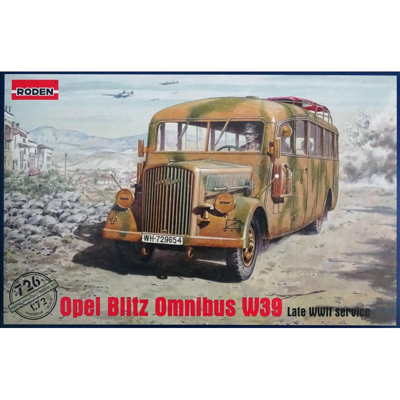 1:72 Roden 726 - Opel Blitz Omnibus W39 Late Service