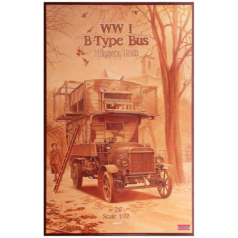 1:72 Roden 737 - Type B WWI Bus Pigeon Loft