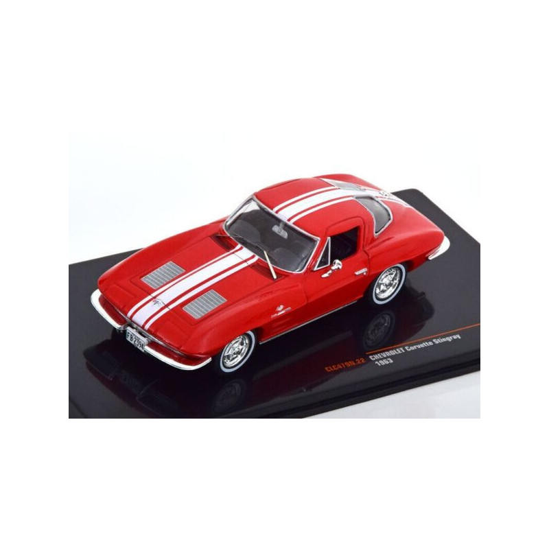 1:43 IXO CLC479N - Chevrolet Corvette C2 Stingray 1963 Red