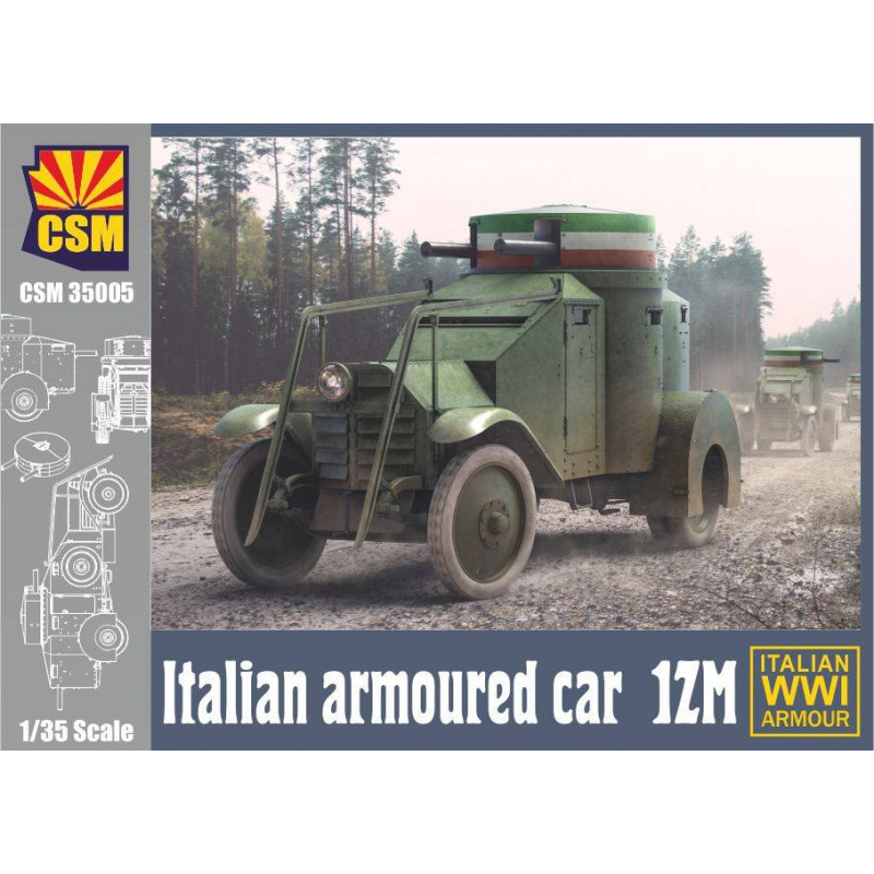 1:35 Copper State Models 35005 Lancia Ansaldo 1ZM Armoured car WW I