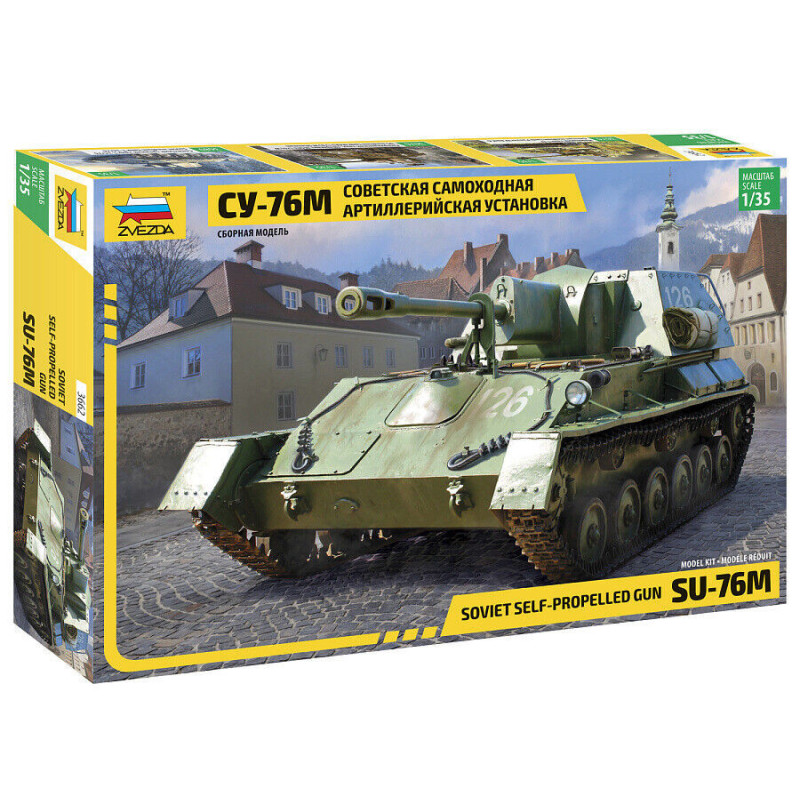 1:35 Zvezda 3662 - СУ-76М Советская самоходная артиллерийская установка