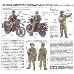 1:35 Tamiya 35245 - Современные японские мотоциклист и командир танка