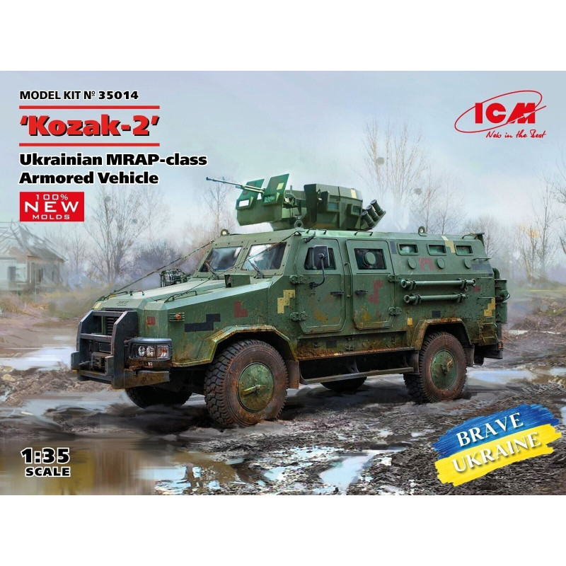 1:35 ICM 35014 - Ukrainas MRAP klases bruņumašīna "Kozak-2"