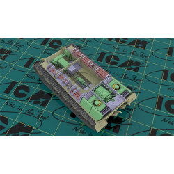 1:35 ICM 35364 - Pz.Kpfw.VI Ausf.B King Tiger (позднего производства) с полным интерьером и наборными траками гусениц