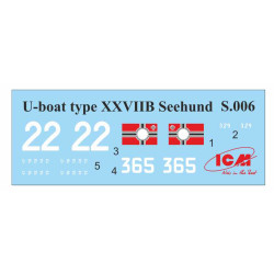 1:72 ICM S.006 - U-Boat Type XXVIIB “Seehund” (early), WWII German Midget Submarine