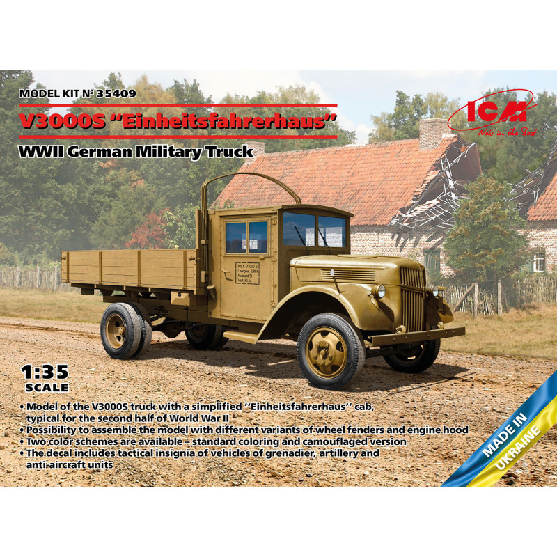 1:35 ICM 35409 - V3000S 'Einheitsfahrerhaus', WWII German Military Truck