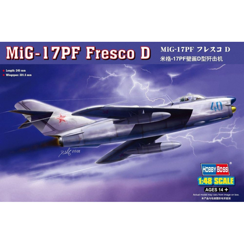 1:48 Hobby Boss 80336 - МиГ-17ПФ / MiG-17PF Fresco D