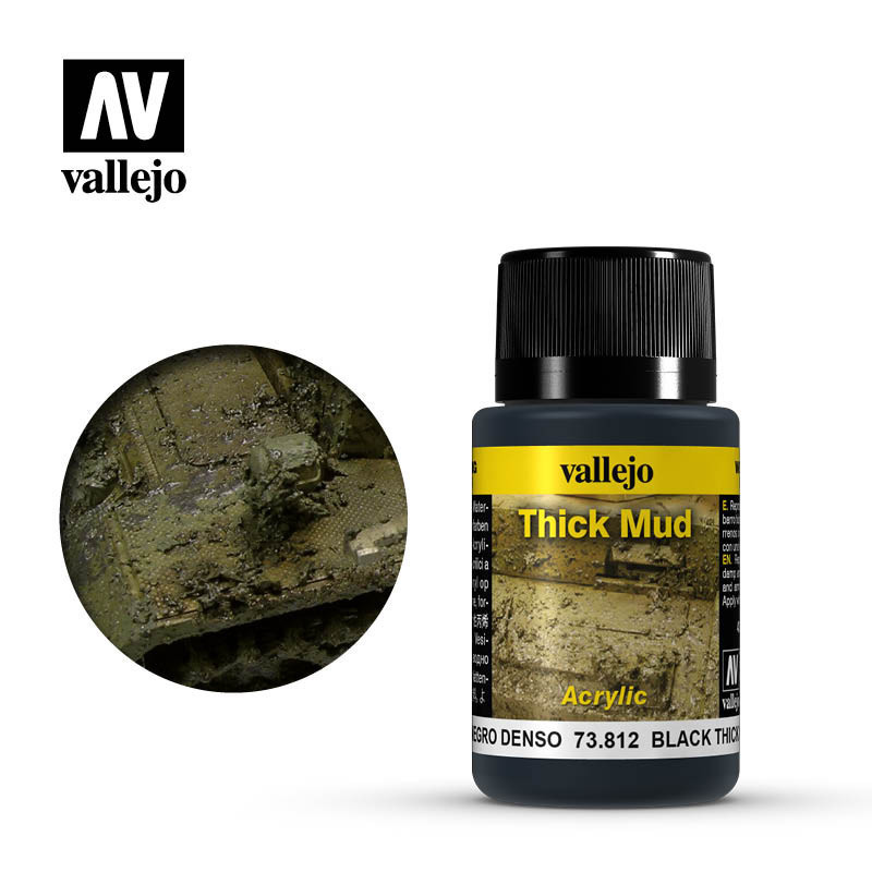 Vallejo Weathering Effects 73.812 - Black Thick Mud