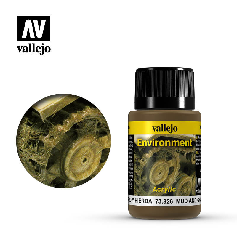 Vallejo Weathering Effects 73.826 - Dubļi un zāle, 40 ml.