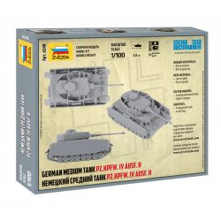 1:100 Zvezda 6240 - Немецкий средний танк Pz.Kpfw.IV Ausf.H