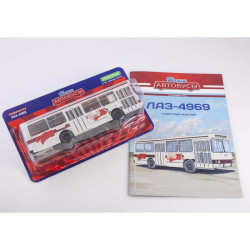 1:43 ЛАЗ-4969 «Кафе» / LAZ-4969 автобус с журналом, Спецвыпуск №9, Modimio Collections