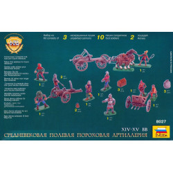 1:72 Zvezda 8027 - Средневековая полевая пороховая артиллерия XIV-XV вв.